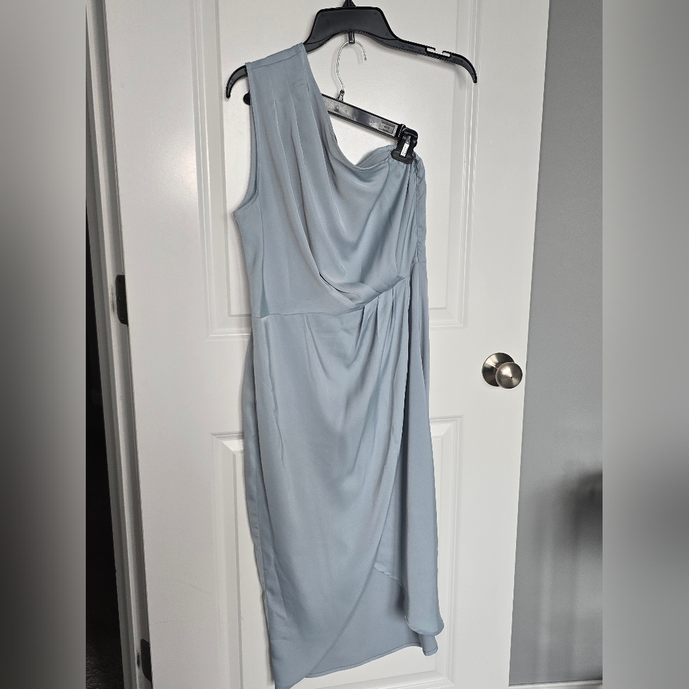 PrettyGarden One Shoulder Asymmetrical Midi Dress‎ Size L